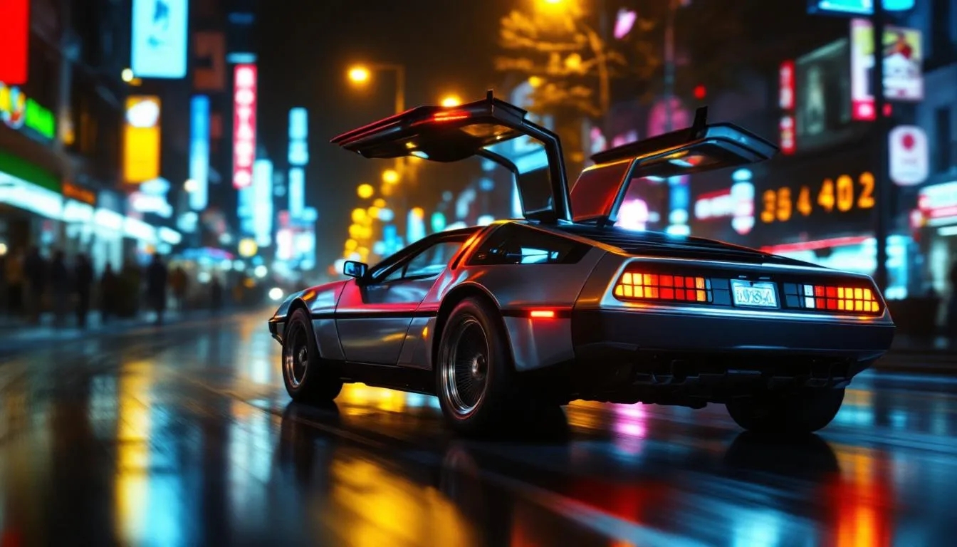 voiture Delorean