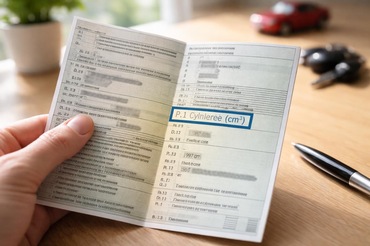 découvrez comment lire votre carte grise facilement pour localiser rapidement la cylindrée de votre véhicule.