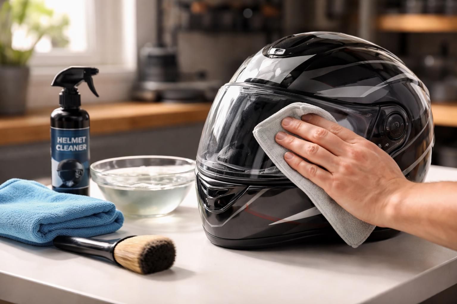 découvrez nos astuces pratiques pour nettoyer efficacement votre casque de moto et assurer une hygiène parfaite et une longue durée de vie à votre équipement.